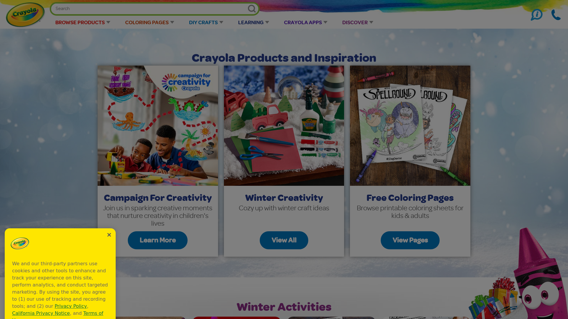 crayola.com Desktop Screenshot