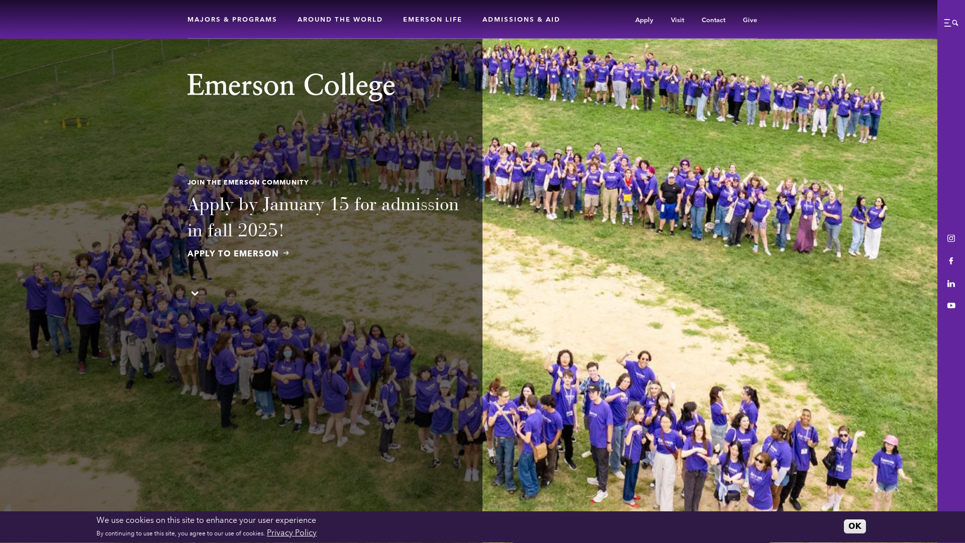 emerson.edu Desktop Screenshot
