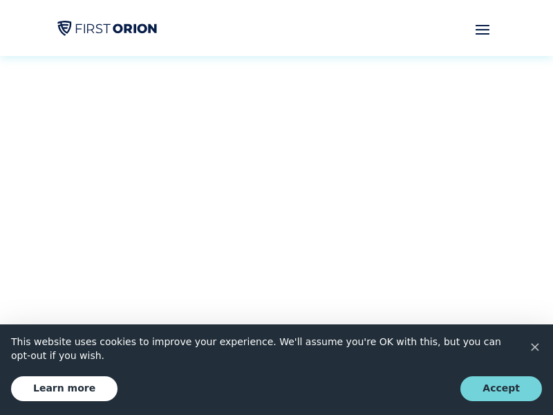 firstorion.com Desktop Screenshot