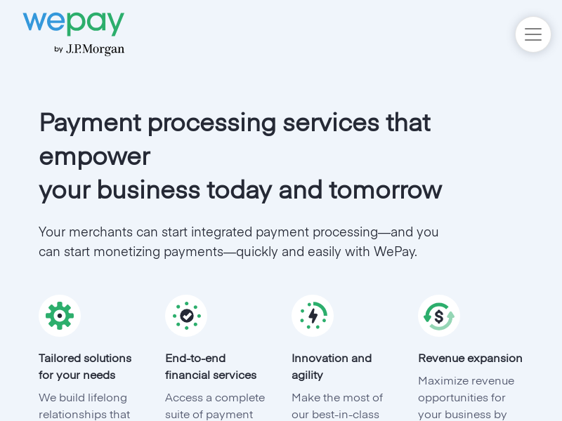 wepay.com Desktop Screenshot