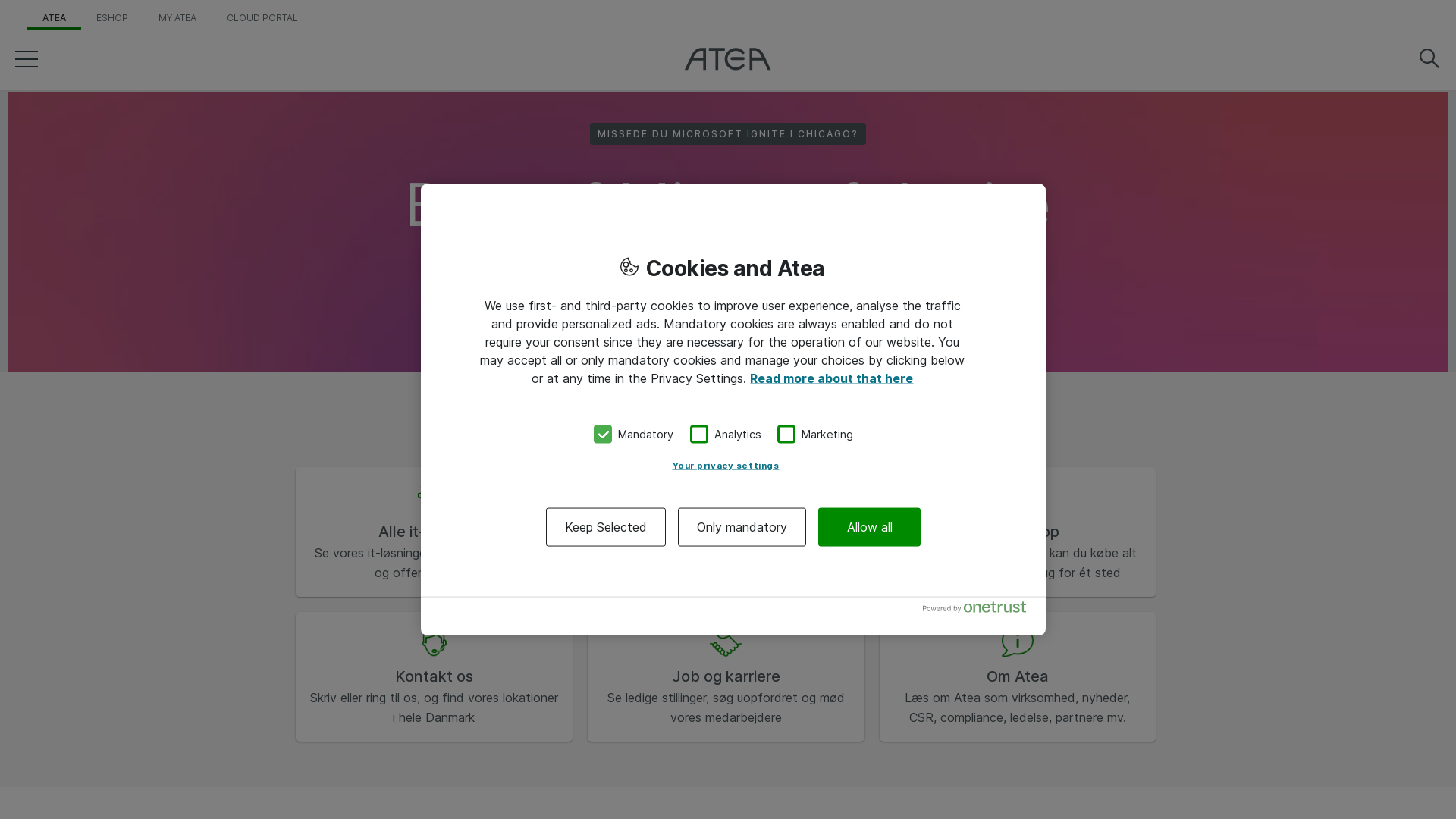 atea.dk Desktop Screenshot