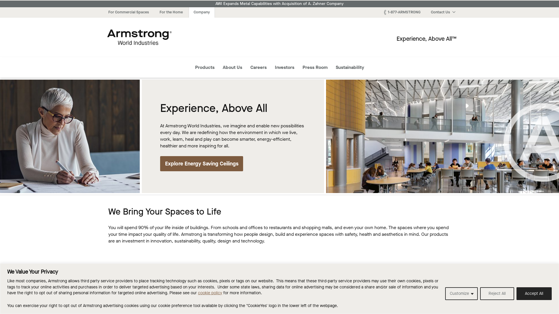 armstrongceilings.com Desktop Screenshot