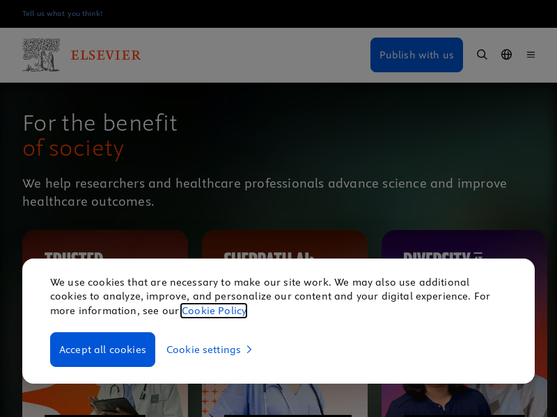 elsevier.com Desktop Screenshot