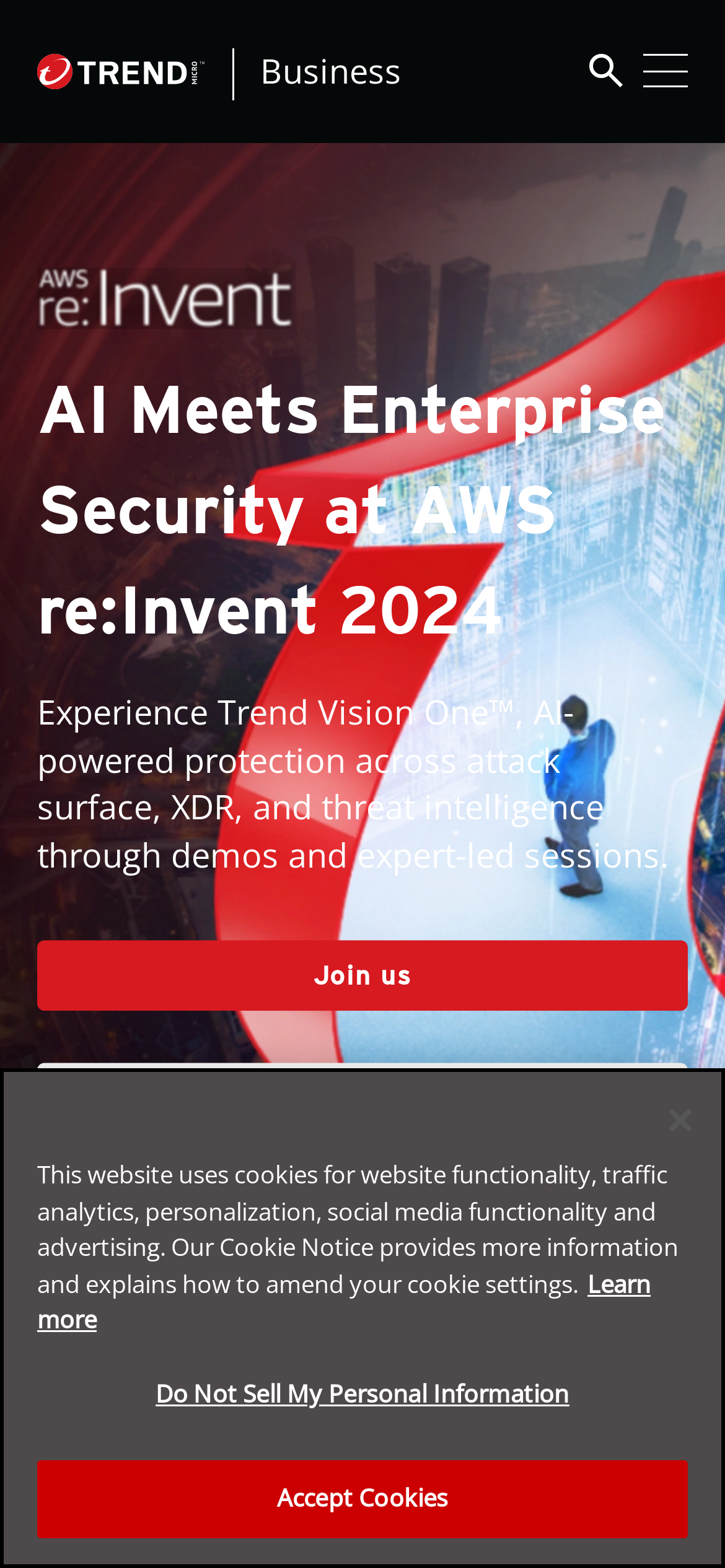 trendmicro.co.nz Mobile Screenshot
