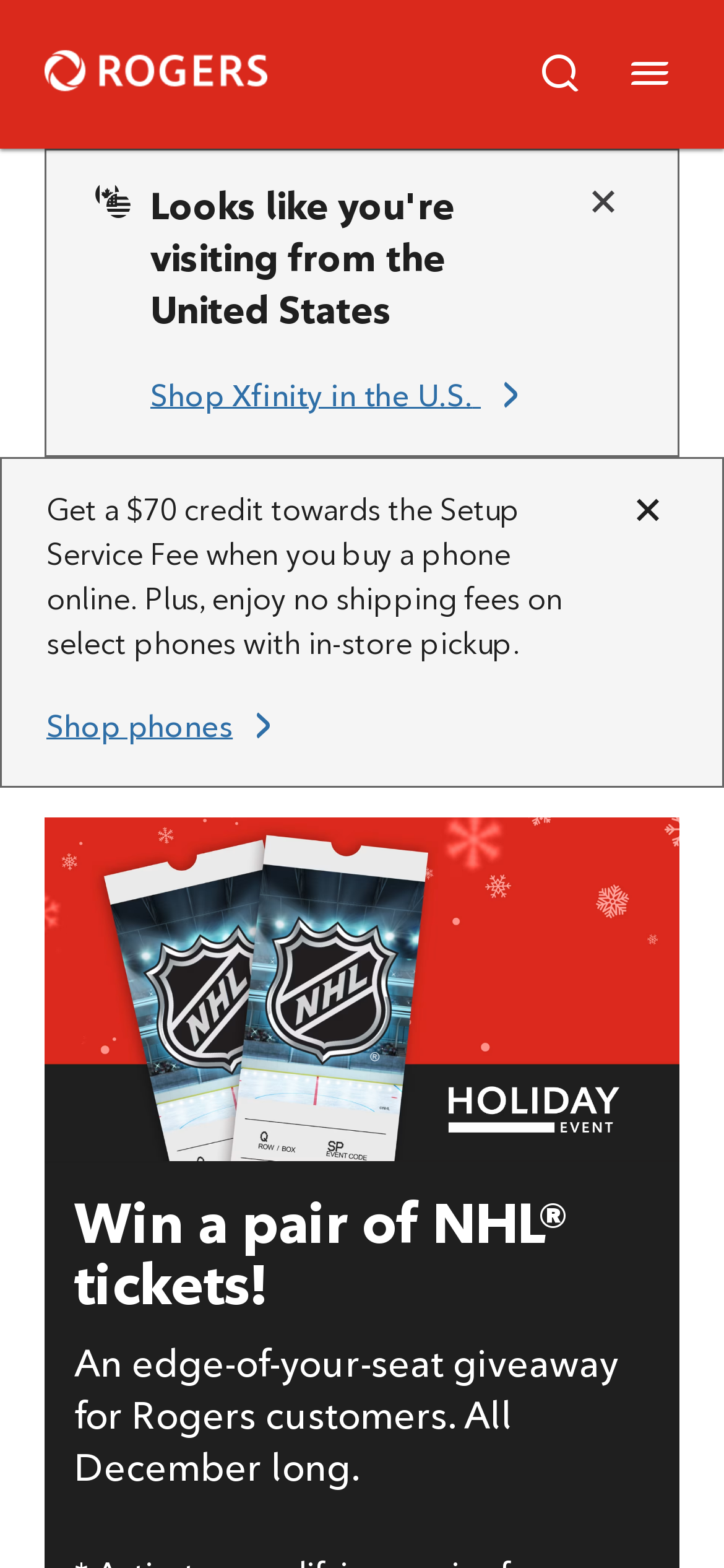 rogers.com Mobile Screenshot