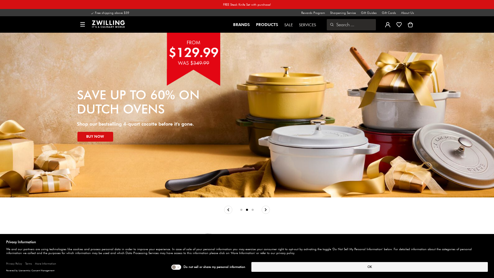 zwilling.com Desktop Screenshot