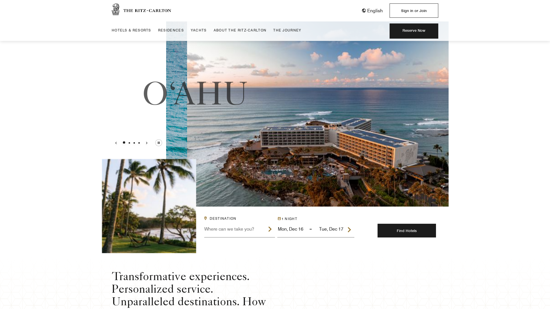 ritzcarlton.com Desktop Screenshot
