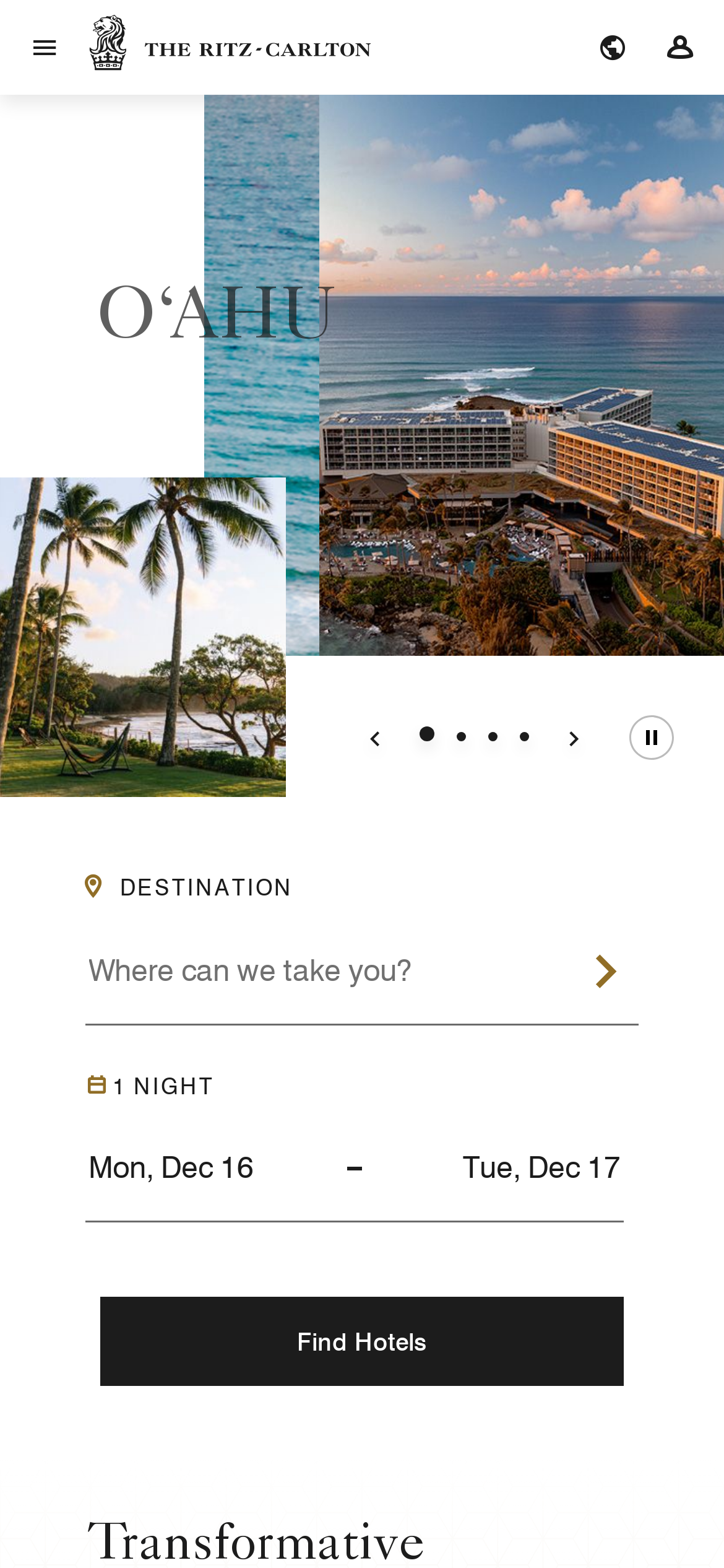 ritzcarlton.com Mobile Screenshot