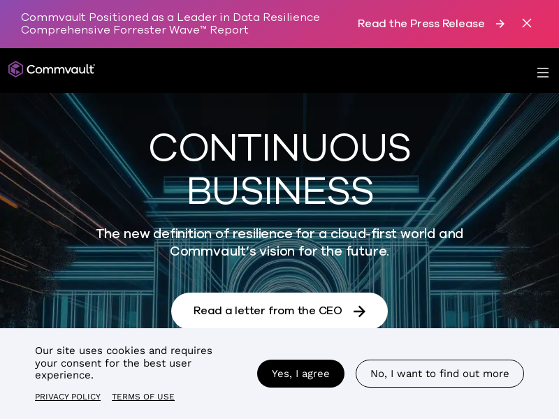 commvault.com Desktop Screenshot