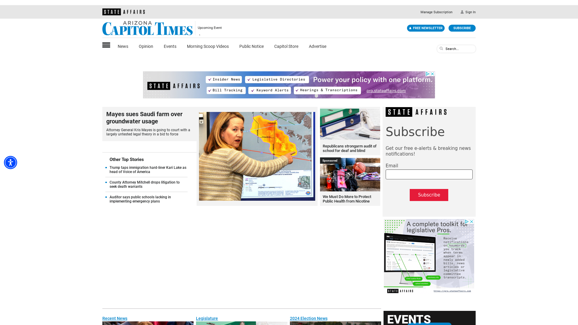 azcapitoltimes.com Desktop Screenshot
