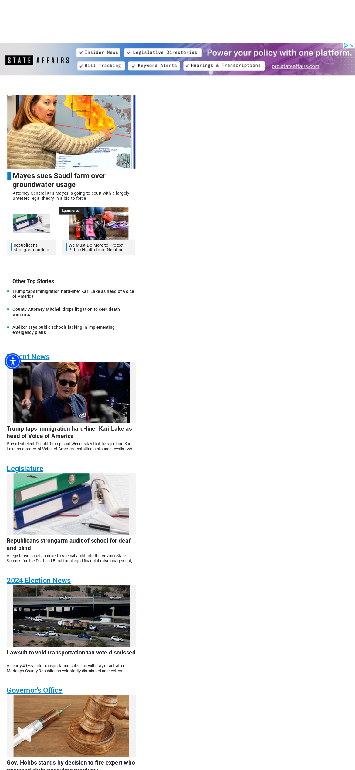 azcapitoltimes.com Mobile Screenshot