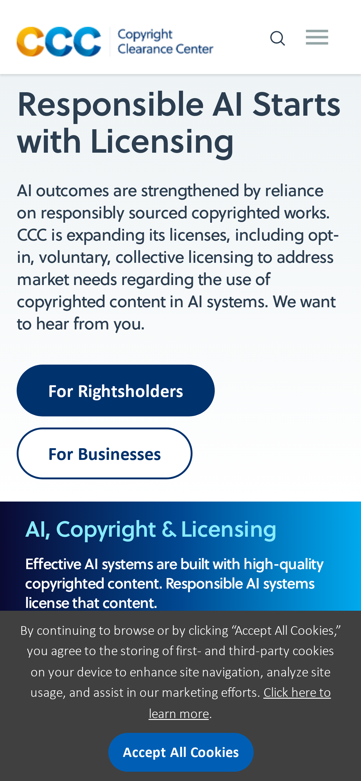 copyright.com Mobile Screenshot