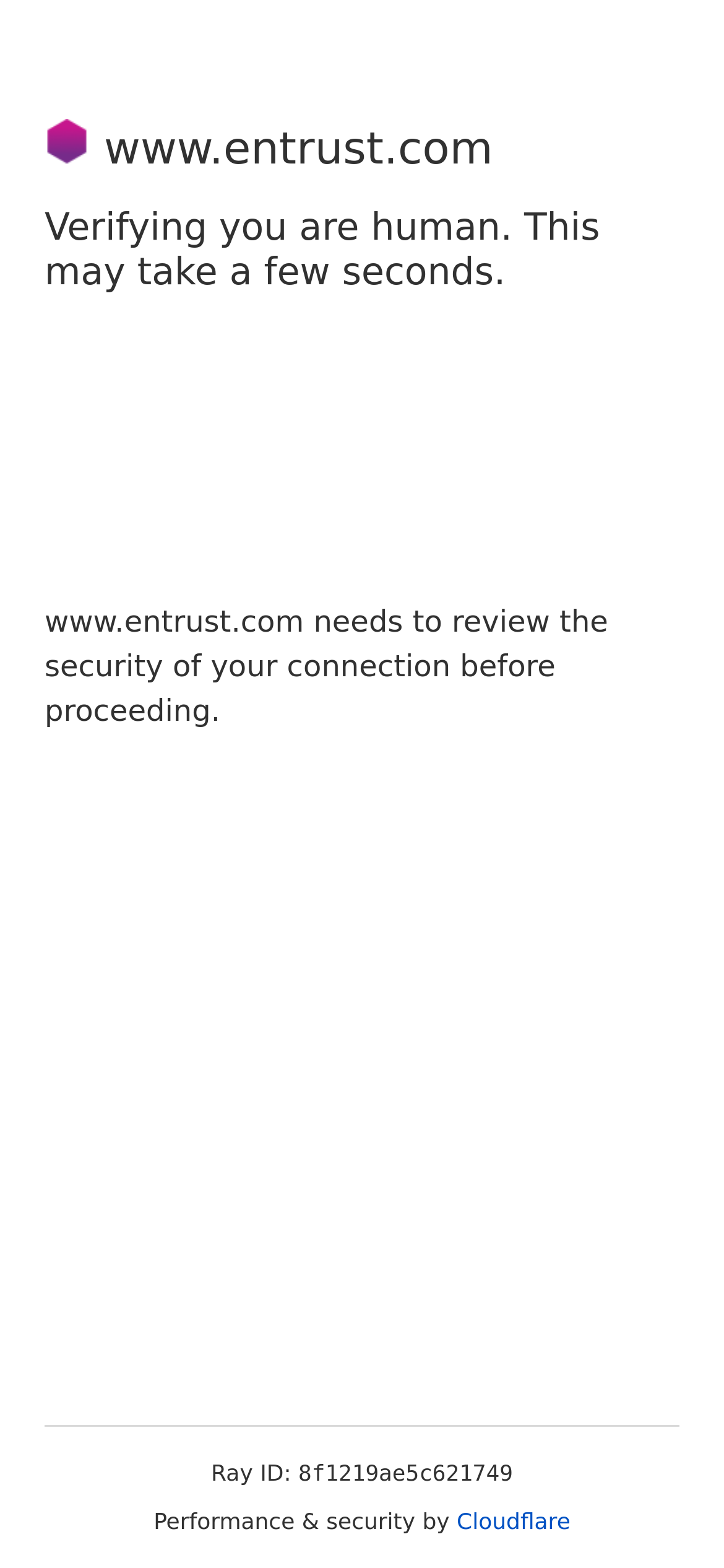 entrust.com Mobile Screenshot