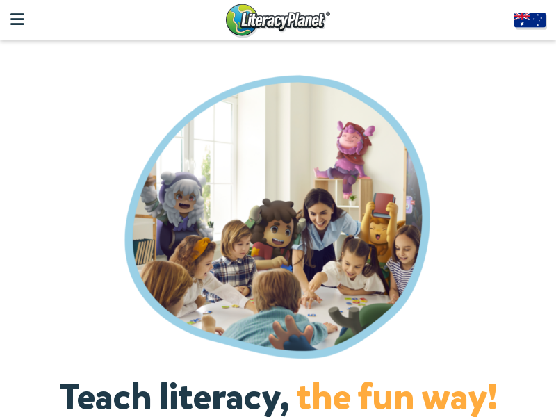 literacyplanet.com Desktop Screenshot