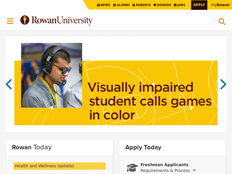 rowan.edu Desktop Screenshot