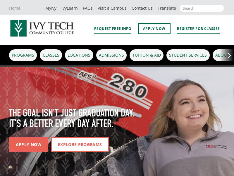 ivytech.edu Desktop Screenshot