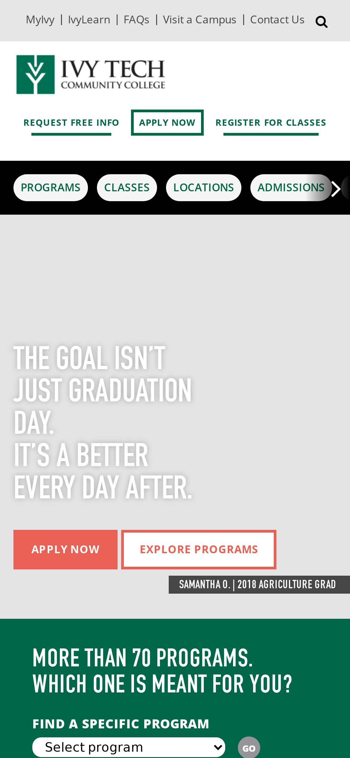 ivytech.edu Mobile Screenshot