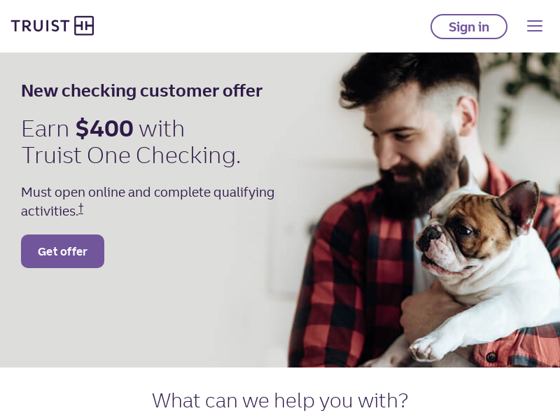 truist.com Desktop Screenshot