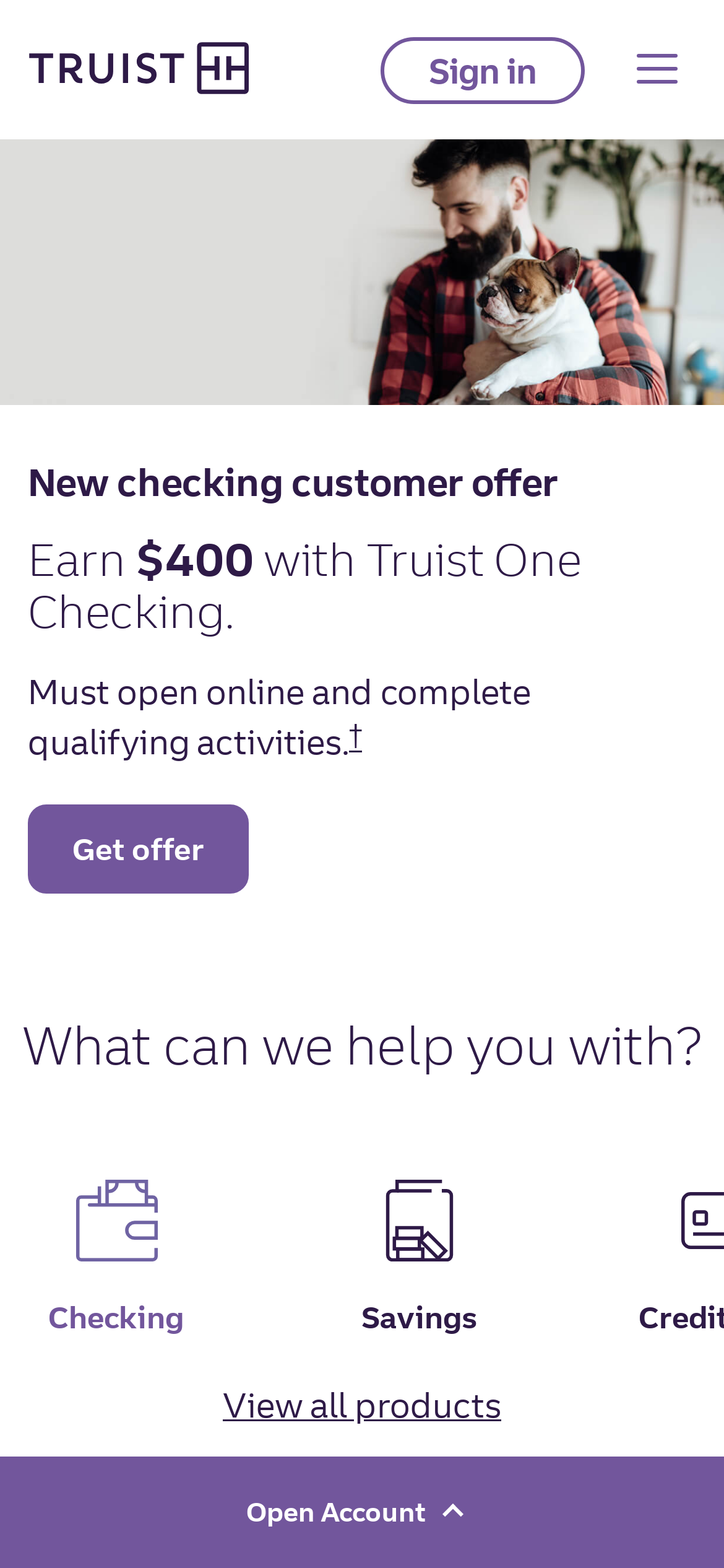truist.com Mobile Screenshot