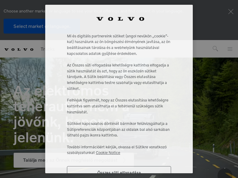 volvotrucks.hu Desktop Screenshot