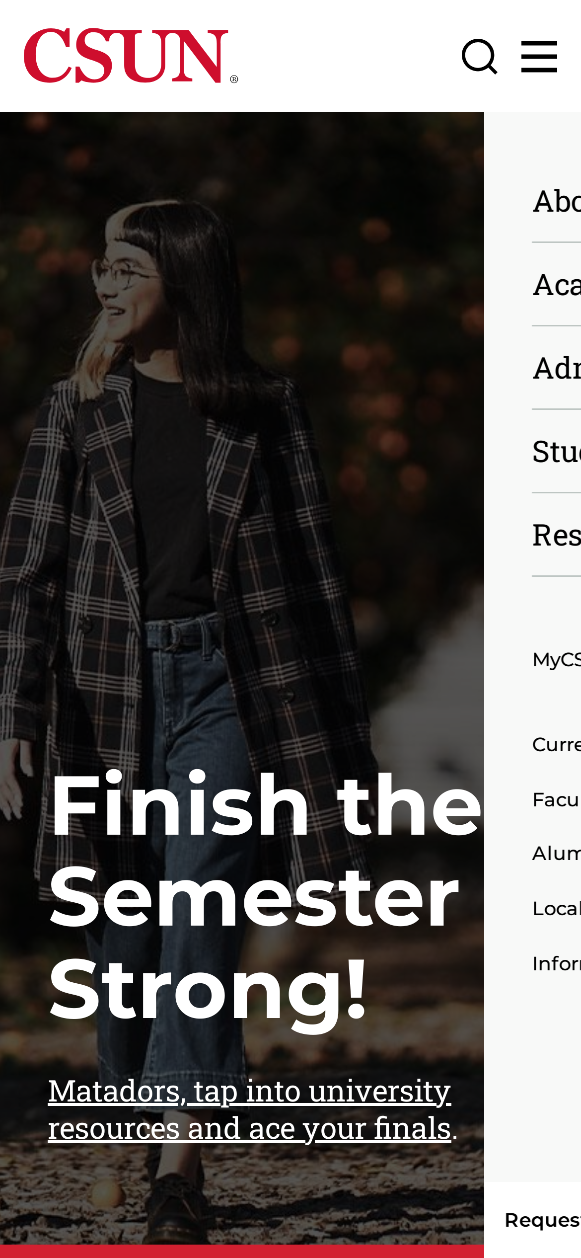 csun.edu Mobile Screenshot
