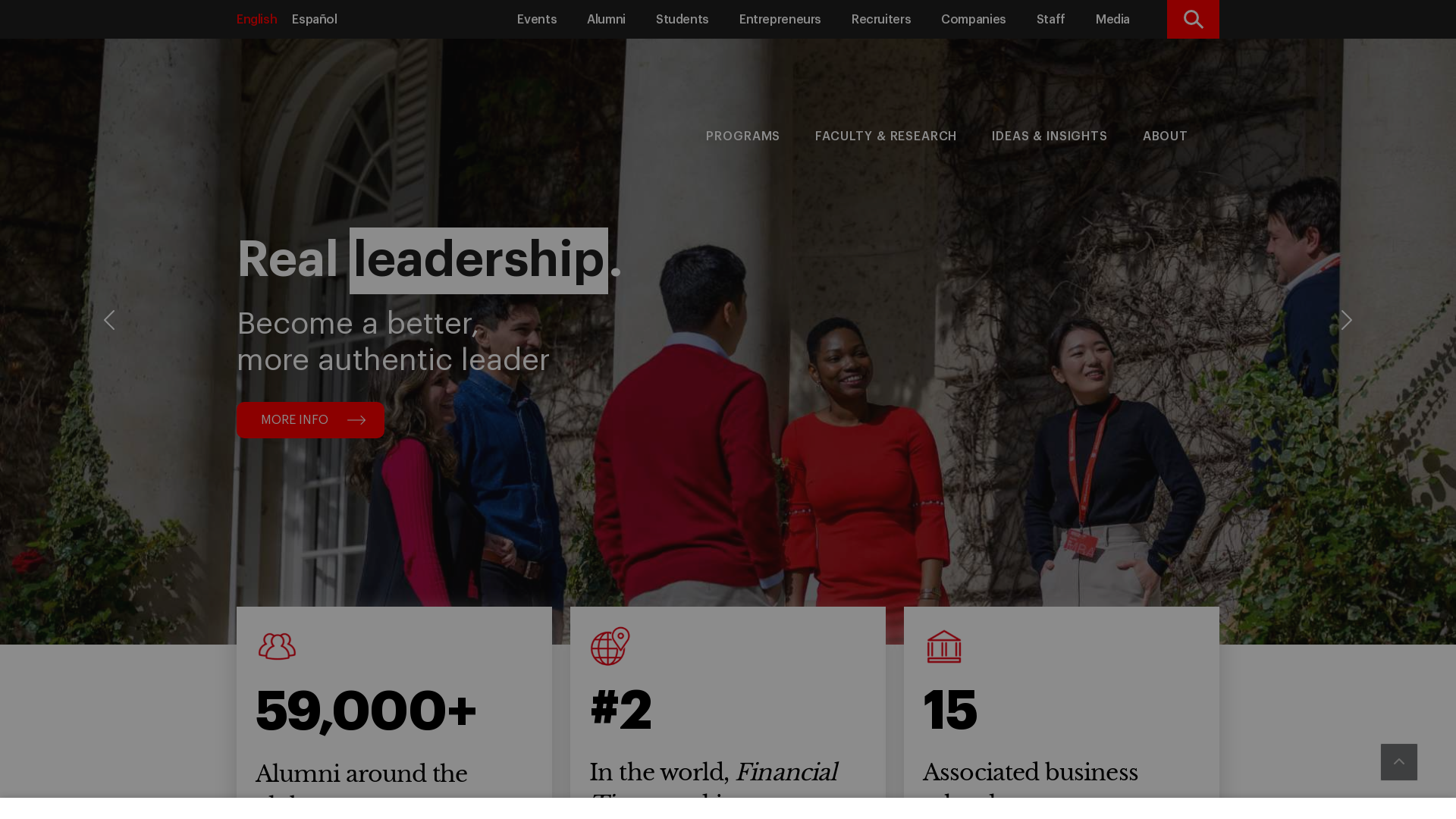 iese.edu Desktop Screenshot