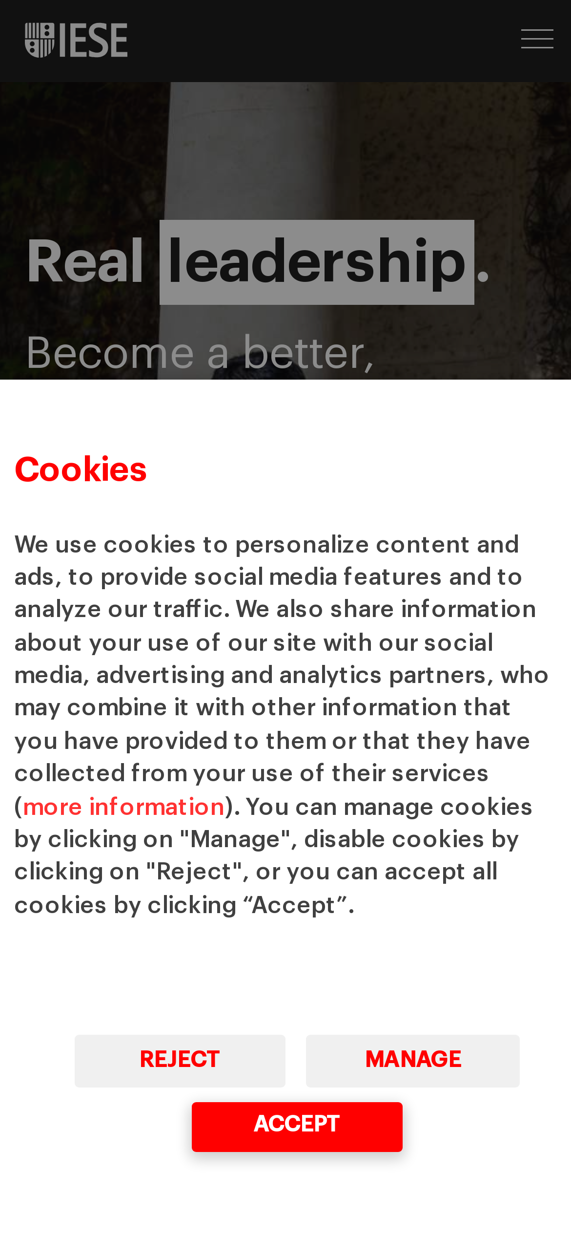 iese.edu Mobile Screenshot