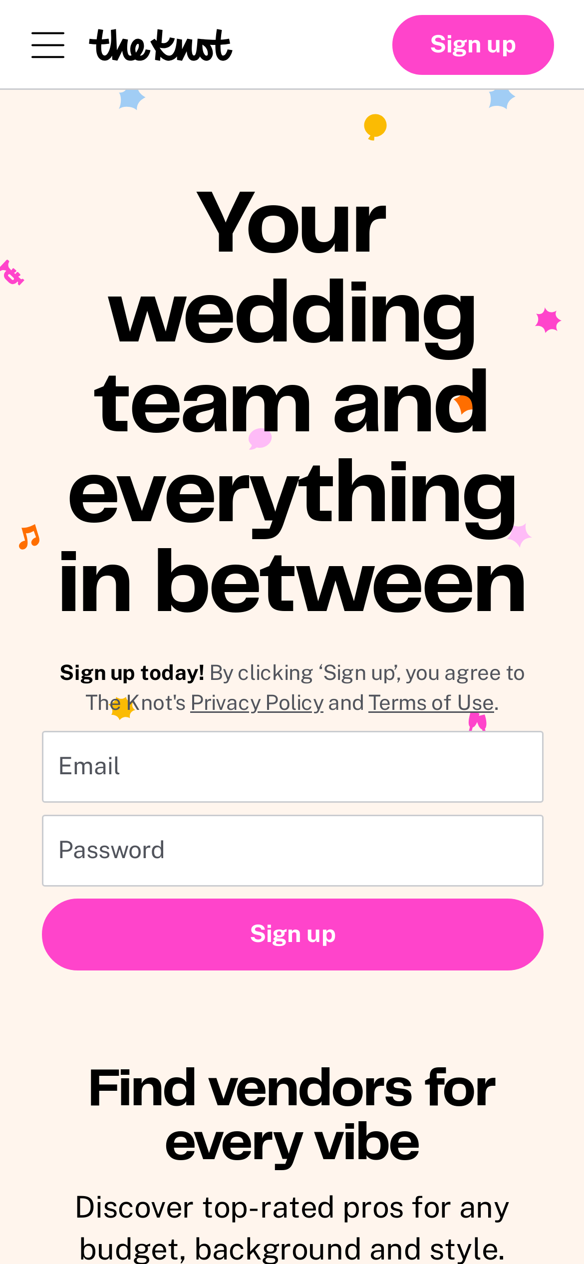 theknot.com Mobile Screenshot