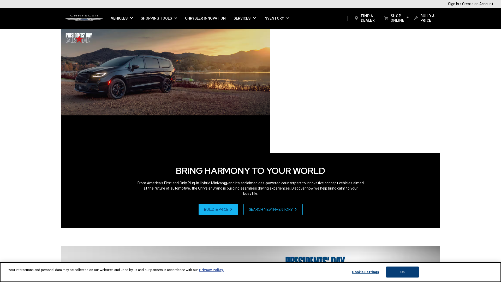 chrysler.com Desktop Screenshot