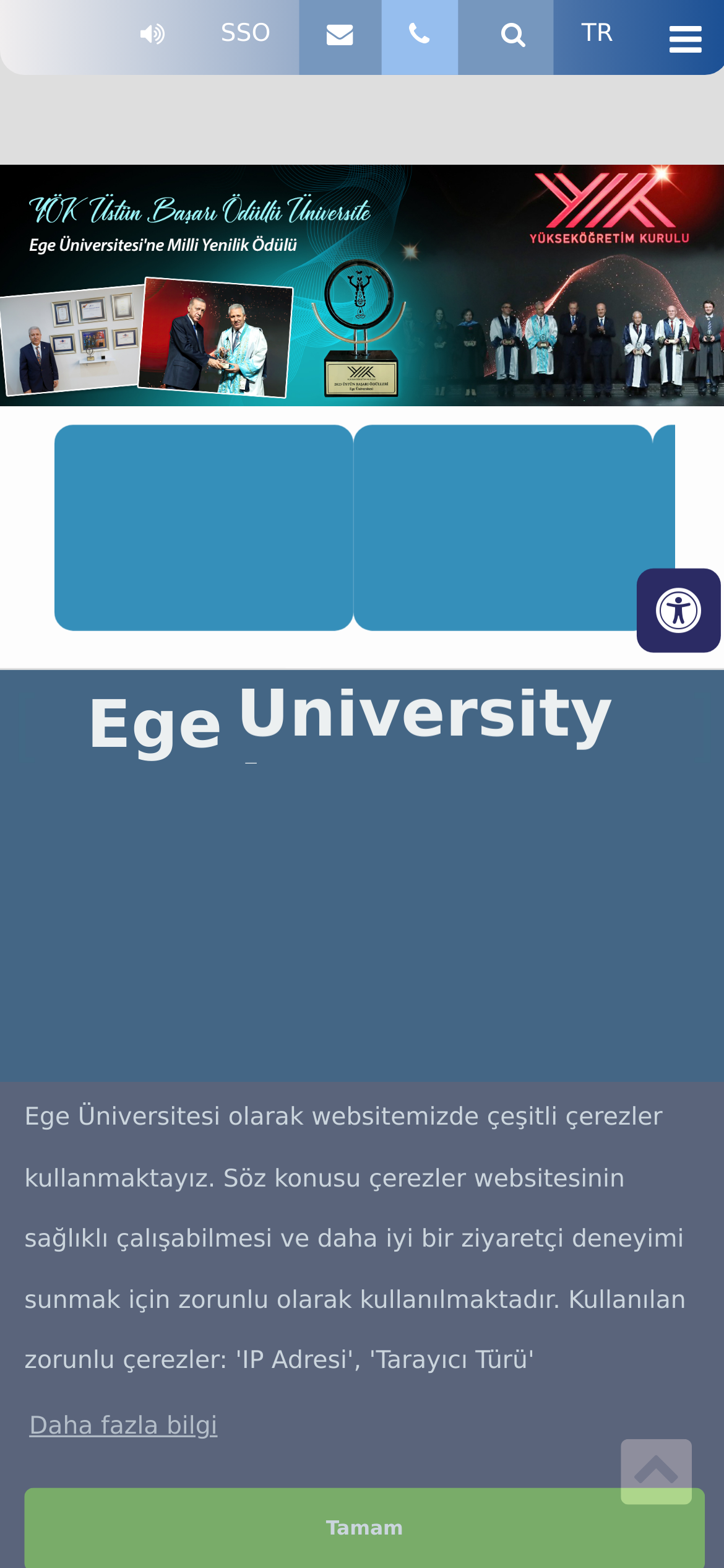 ege.edu.tr Mobile Screenshot