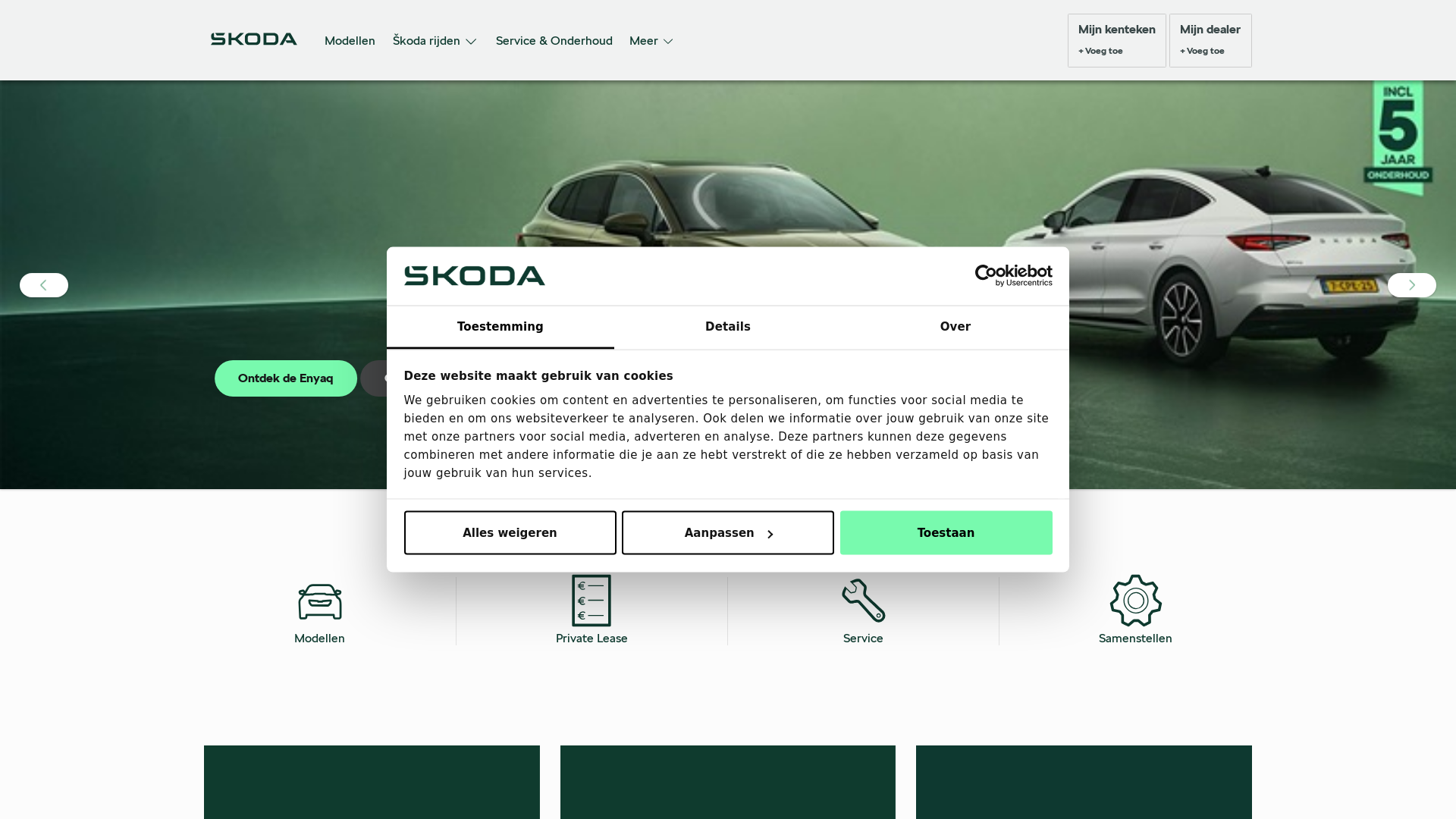 skoda.nl Desktop Screenshot