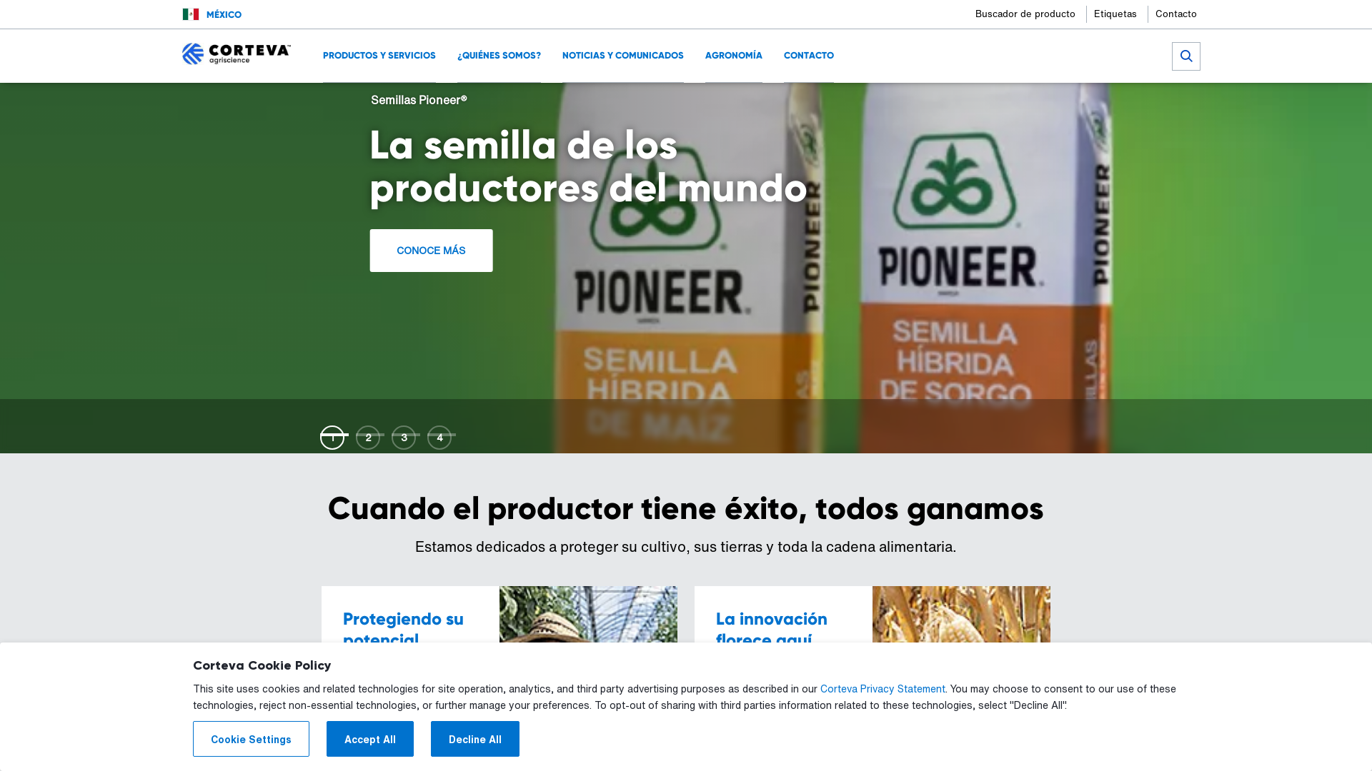corteva.mx Desktop Screenshot
