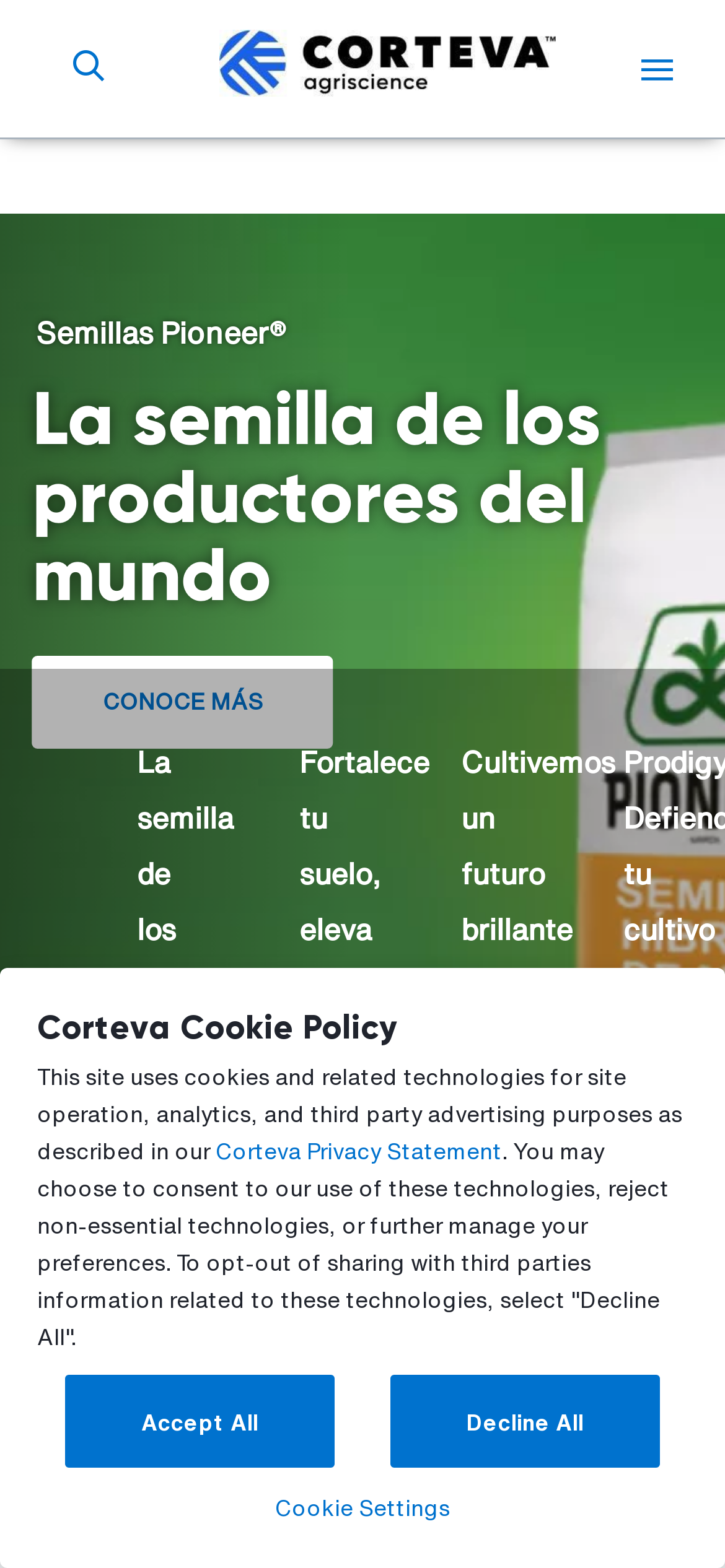 corteva.mx Mobile Screenshot