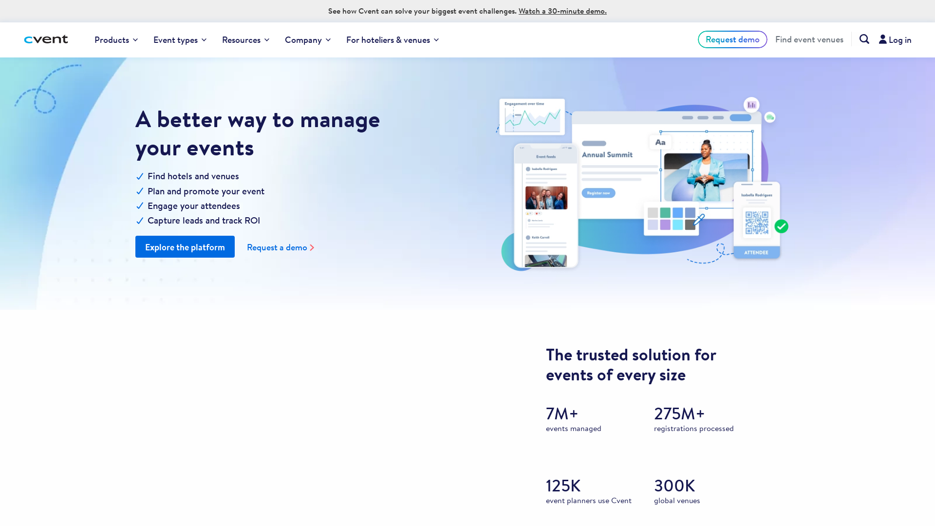 cvent.com Desktop Screenshot