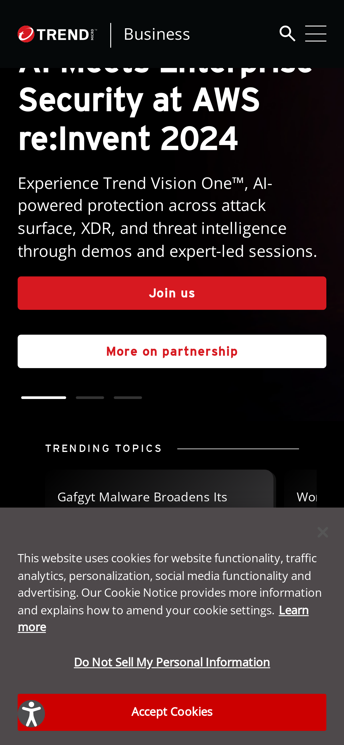 trendmicro-europe.com Mobile Screenshot