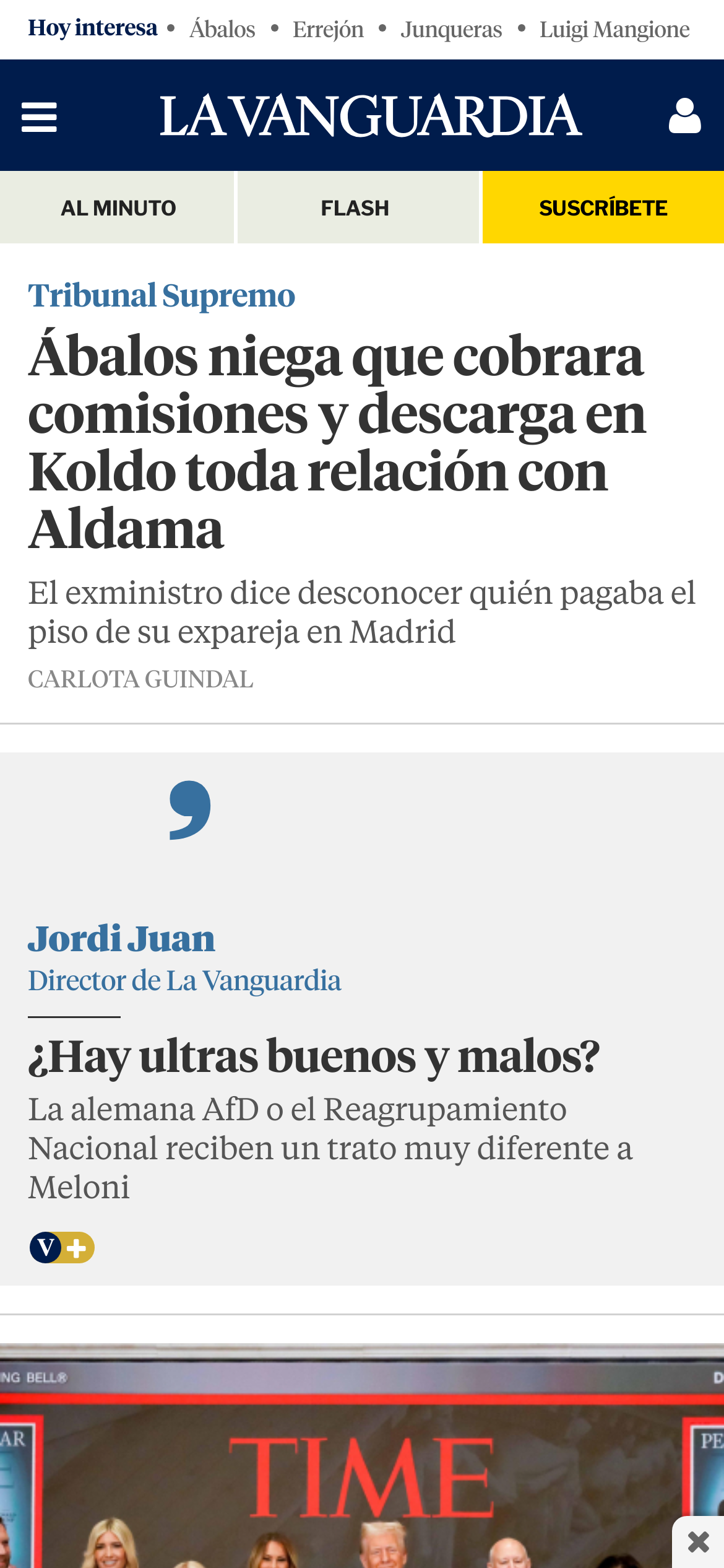 lavanguardia.com Mobile Screenshot
