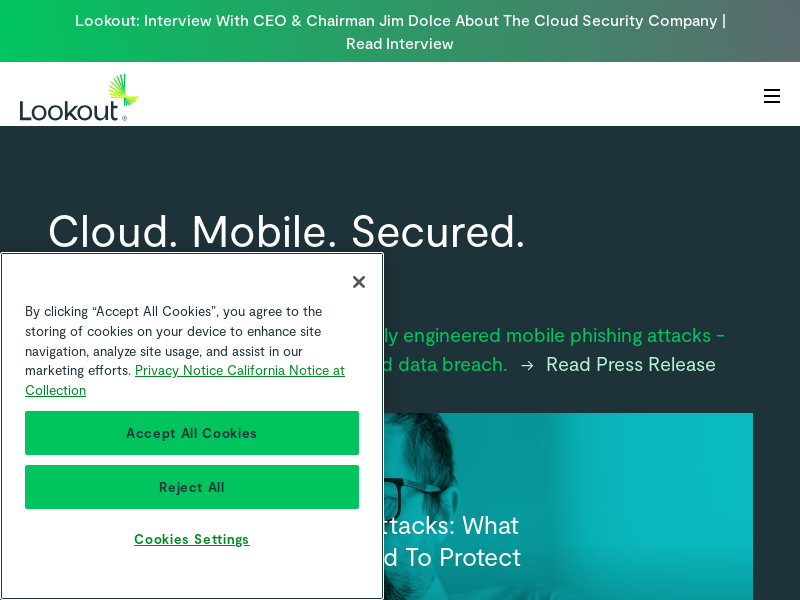 lookout.com Desktop Screenshot