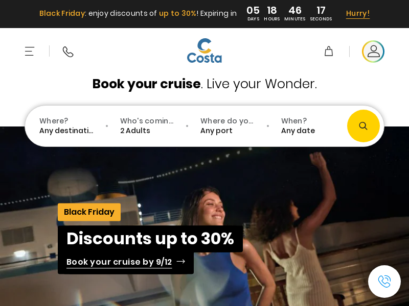 costacruises.eu Desktop Screenshot