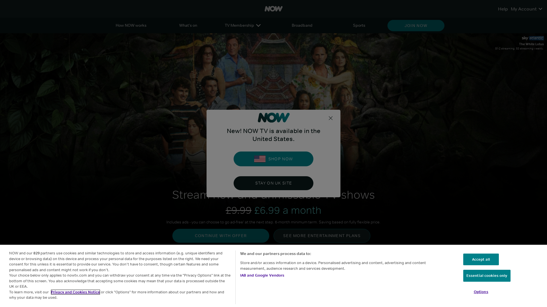 nowtv.com Desktop Screenshot