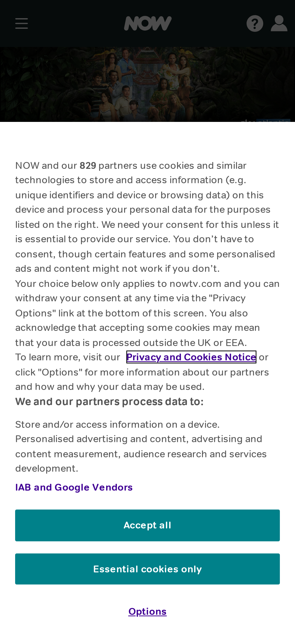 nowtv.com Mobile Screenshot