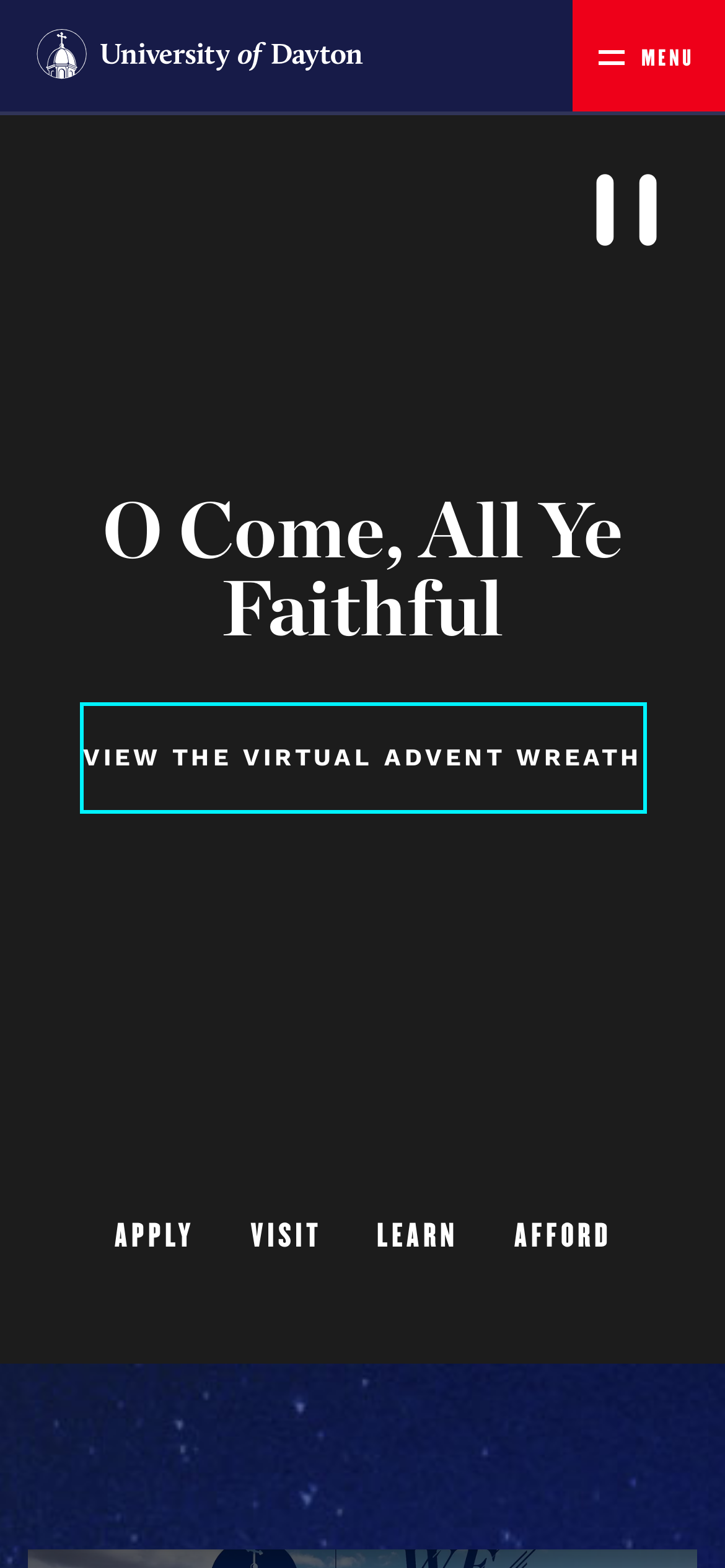 udayton.edu Mobile Screenshot