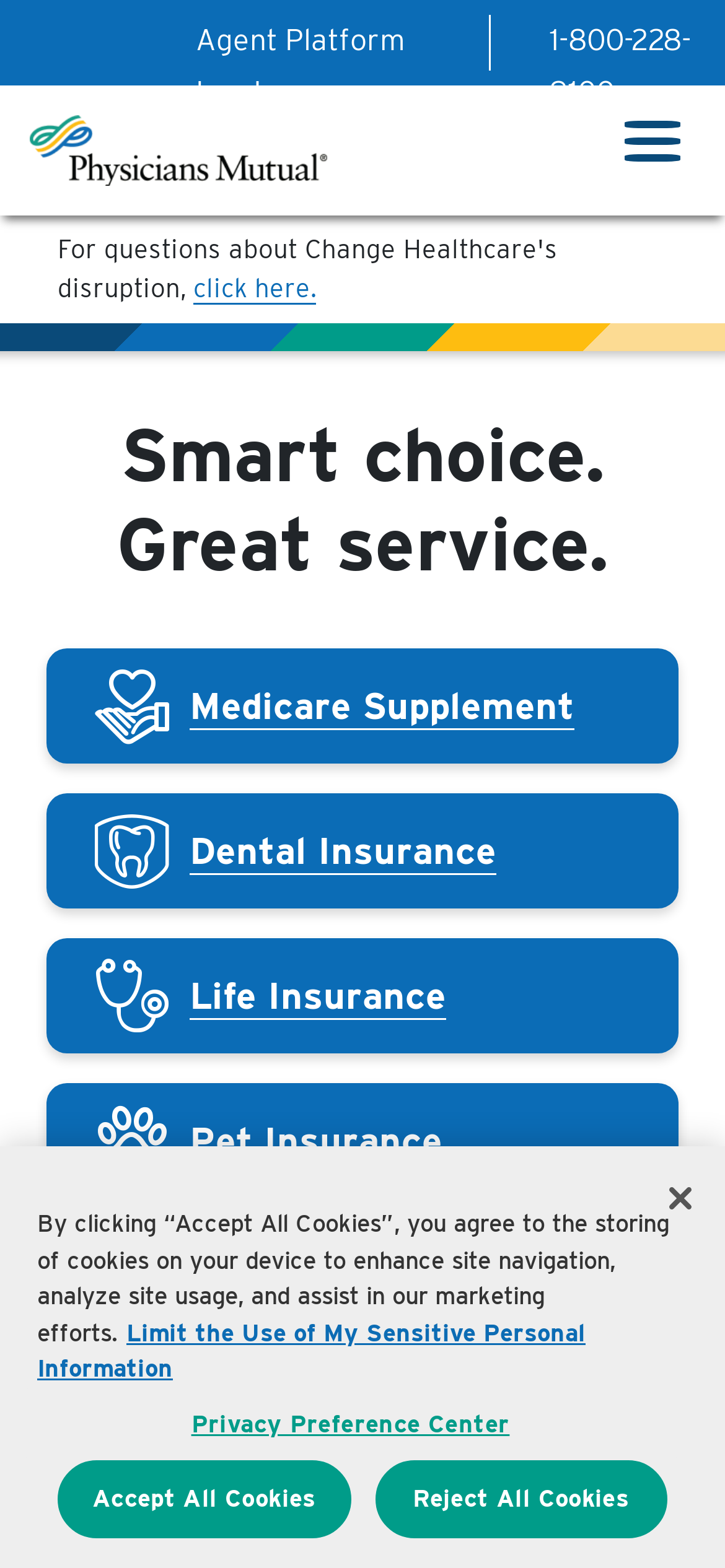 physiciansmutual.com Mobile Screenshot