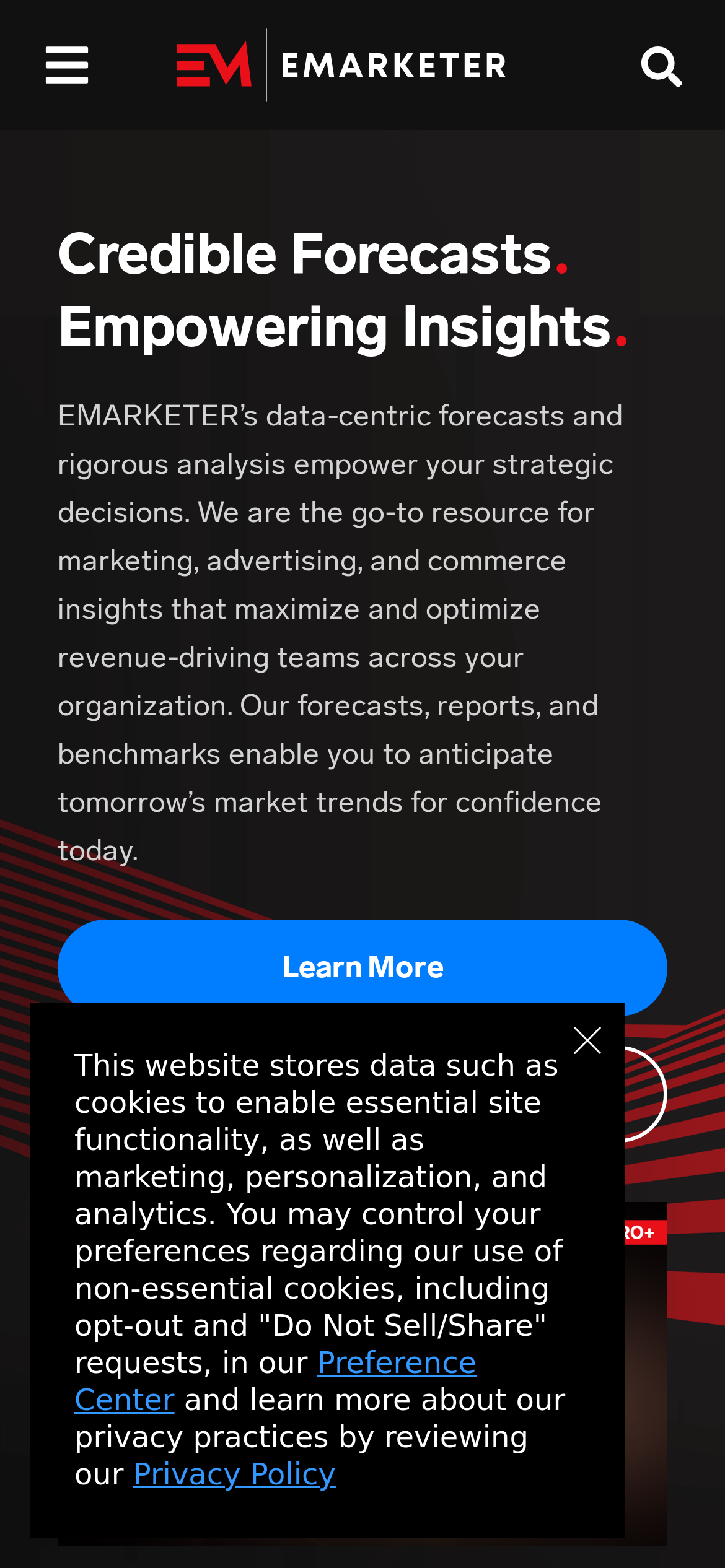 emarketer.com Mobile Screenshot
