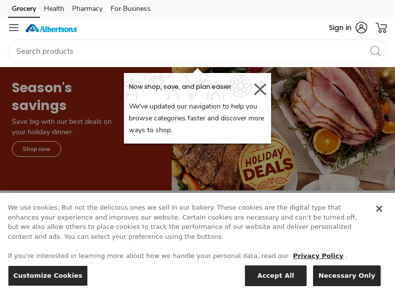 albertsons.com Desktop Screenshot