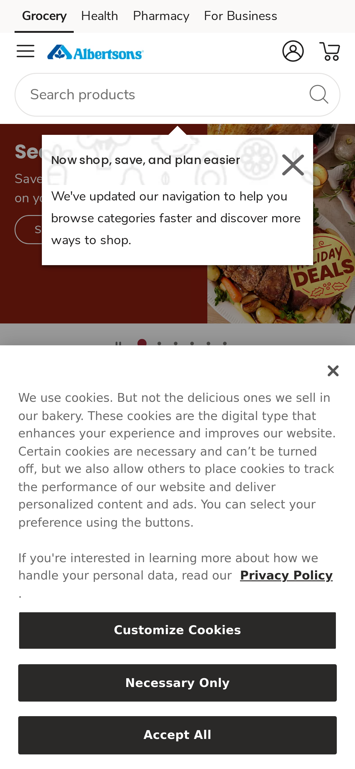 albertsons.com Mobile Screenshot
