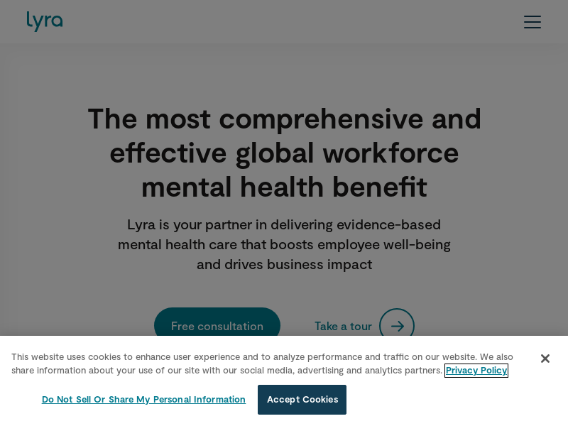 lyrahealth.com Desktop Screenshot