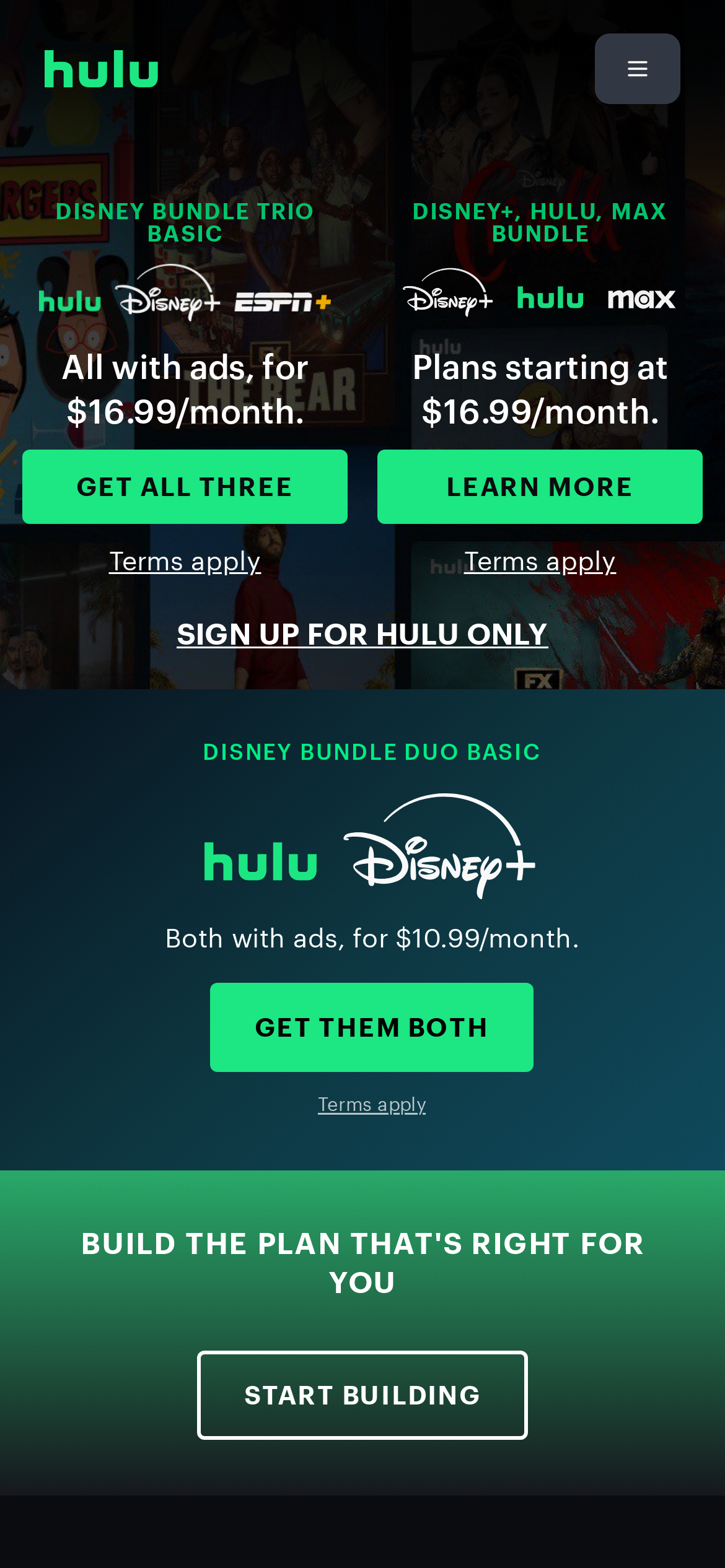hulu.com Mobile Screenshot