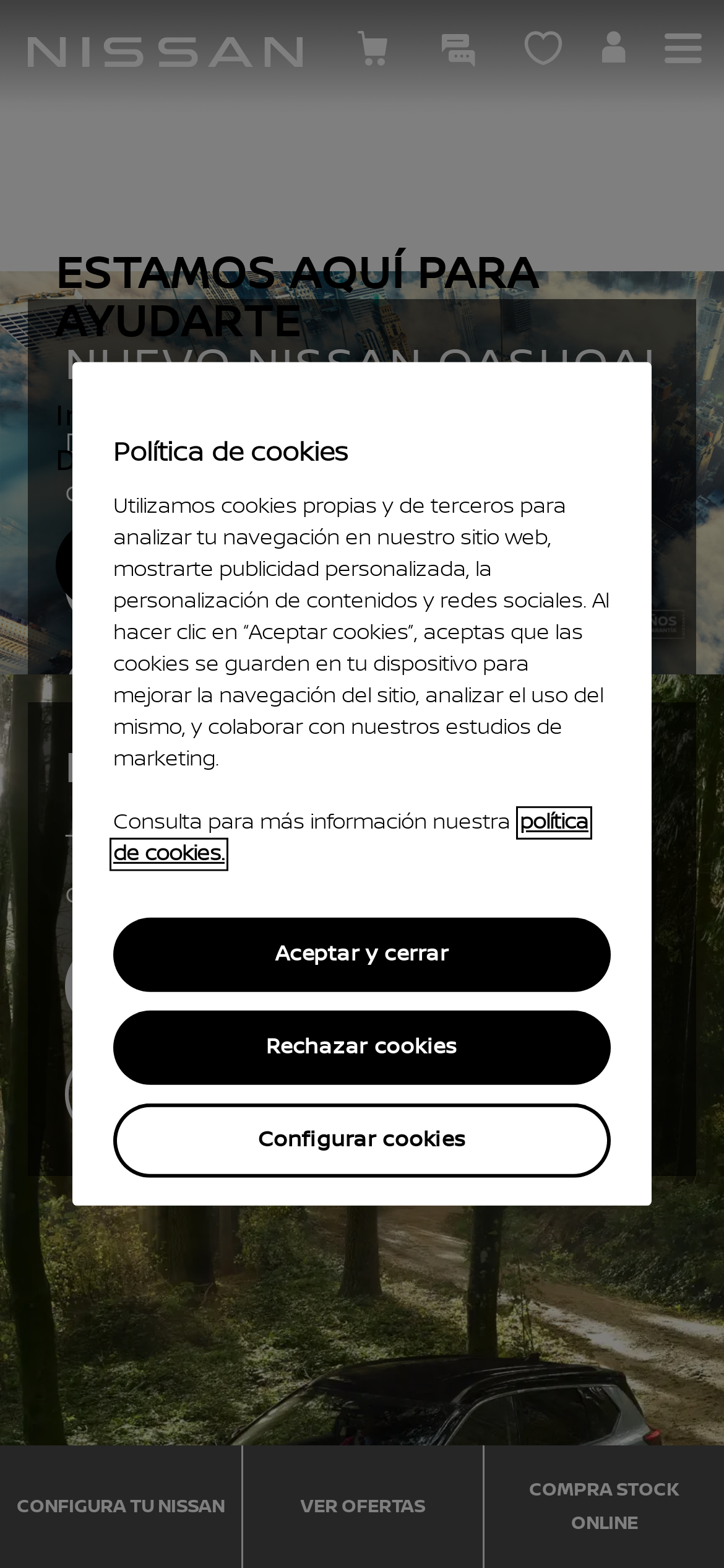 nissan.es Mobile Screenshot