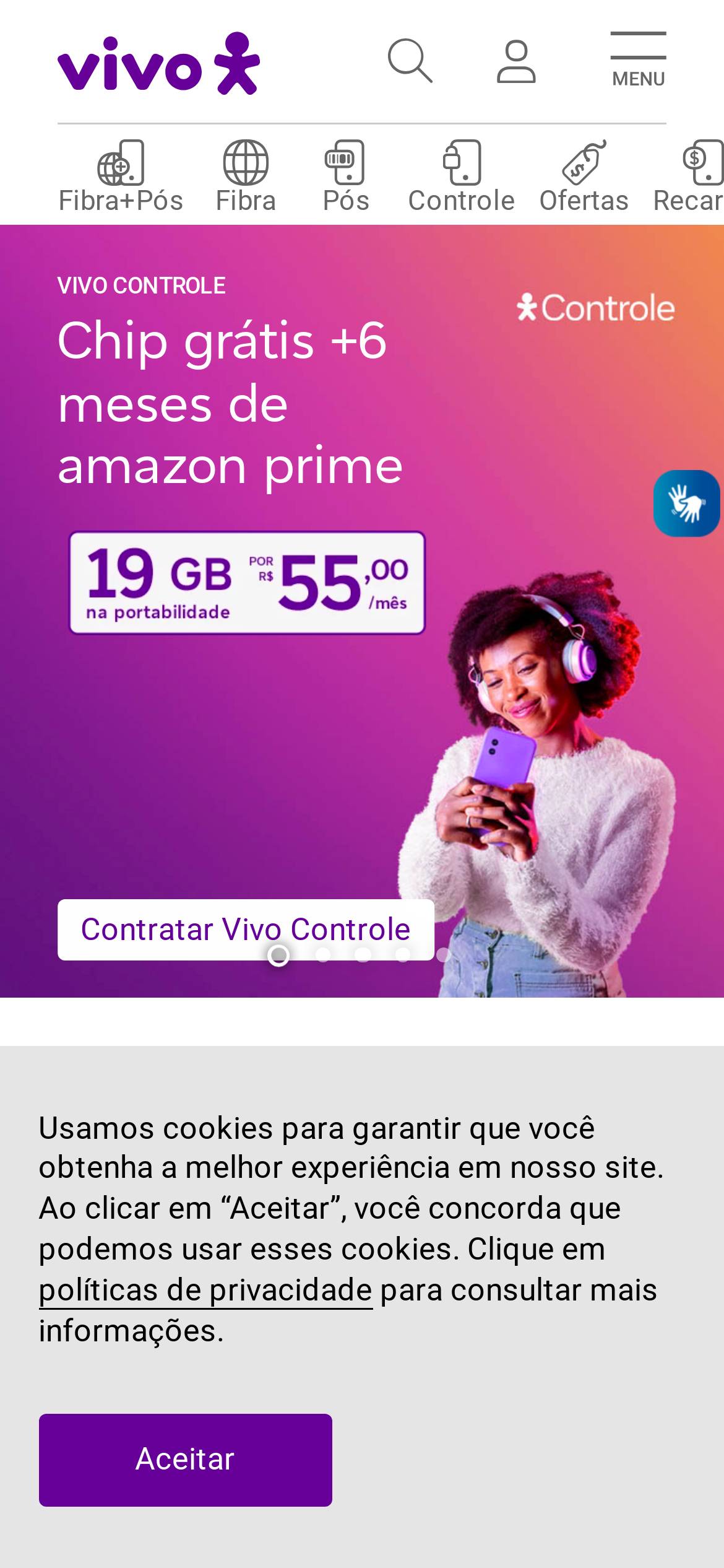 vivo.com.br Mobile Screenshot