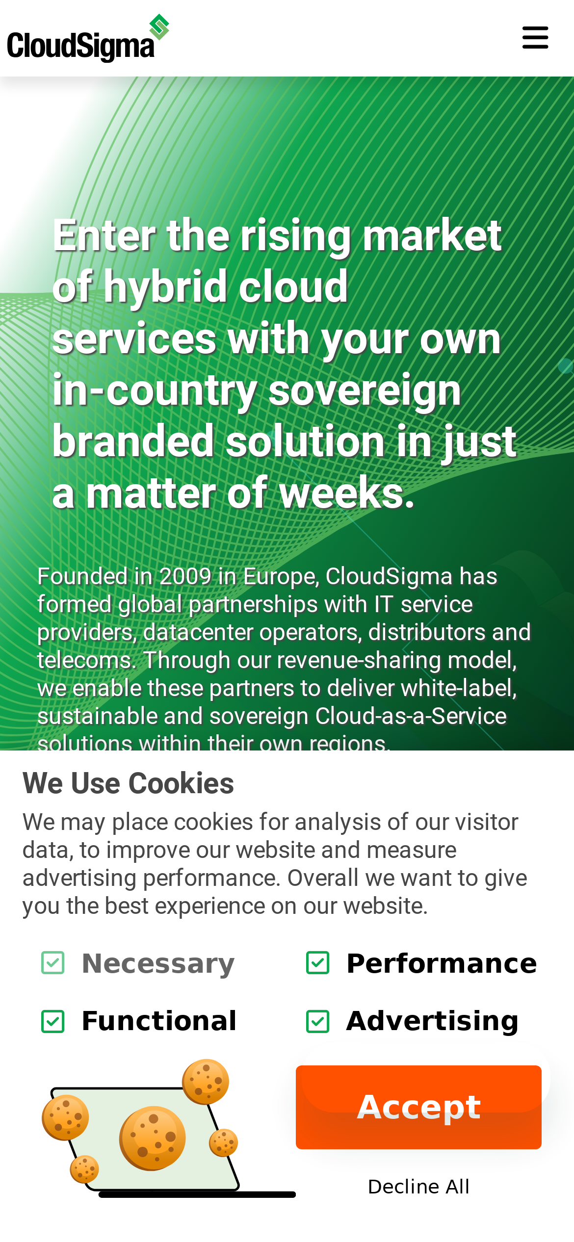 cloudsigma.com Mobile Screenshot